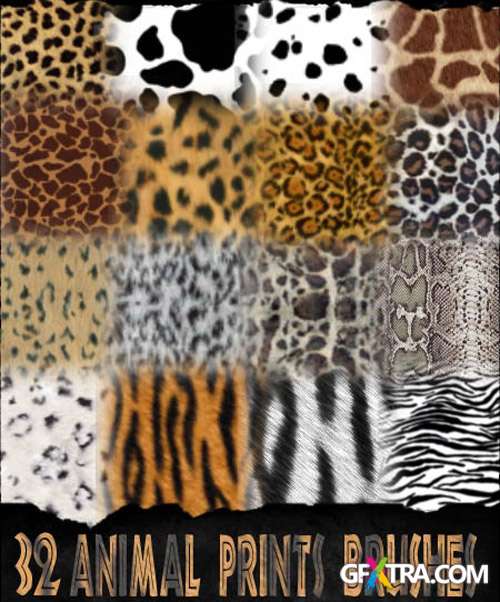GIMP Animal Prints Brushes