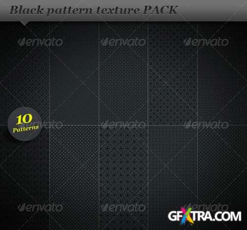 GraphicRiver - Black Pattern Background Texture