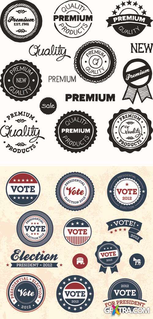 Labels Vector Collection #131