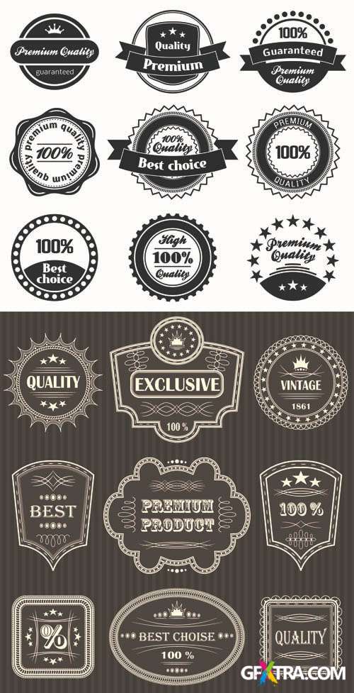 Labels Vector Collection #135