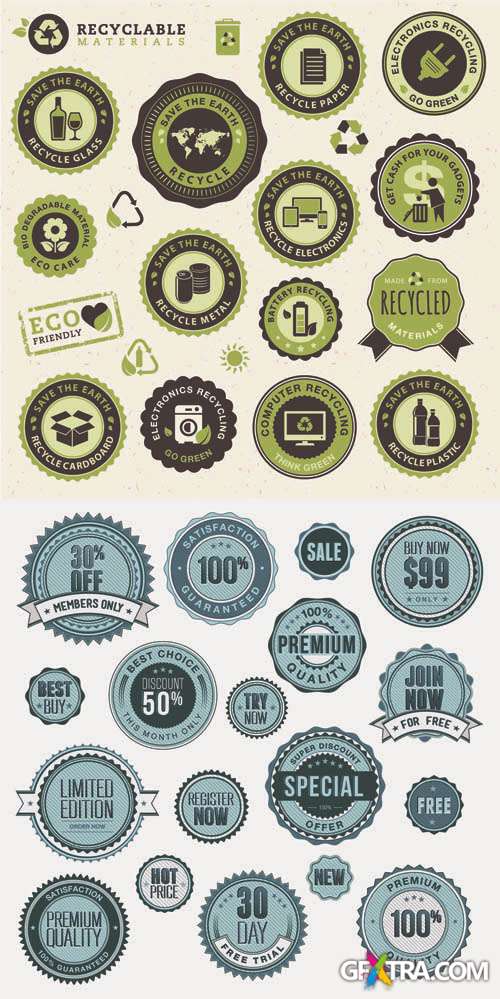 Labels Vector Collection #149