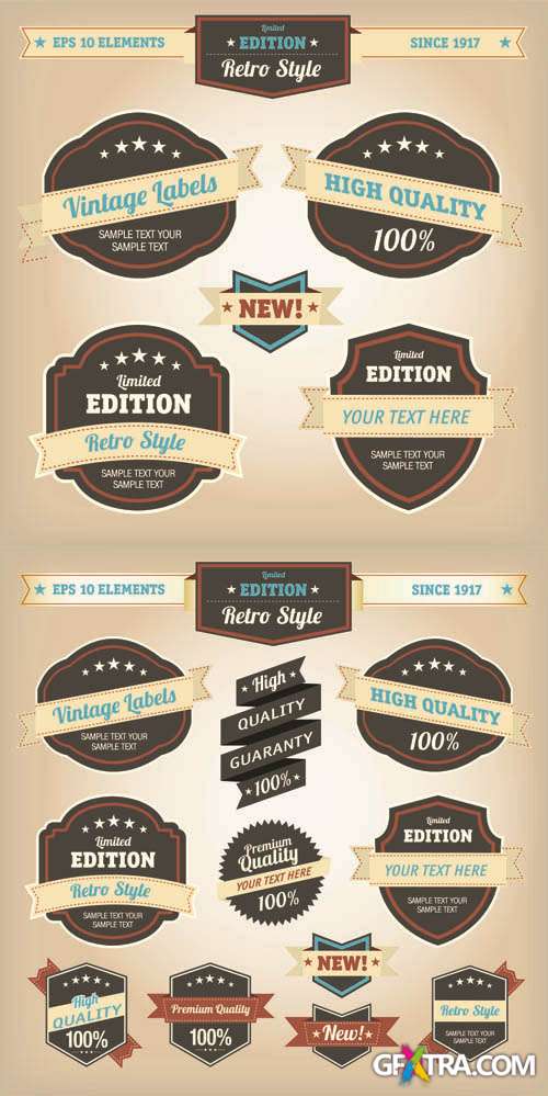 Labels Vector Collection #153