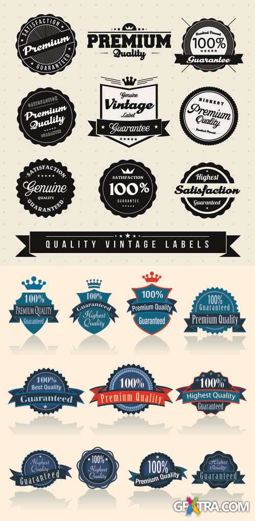 Labels Vector Collection #160