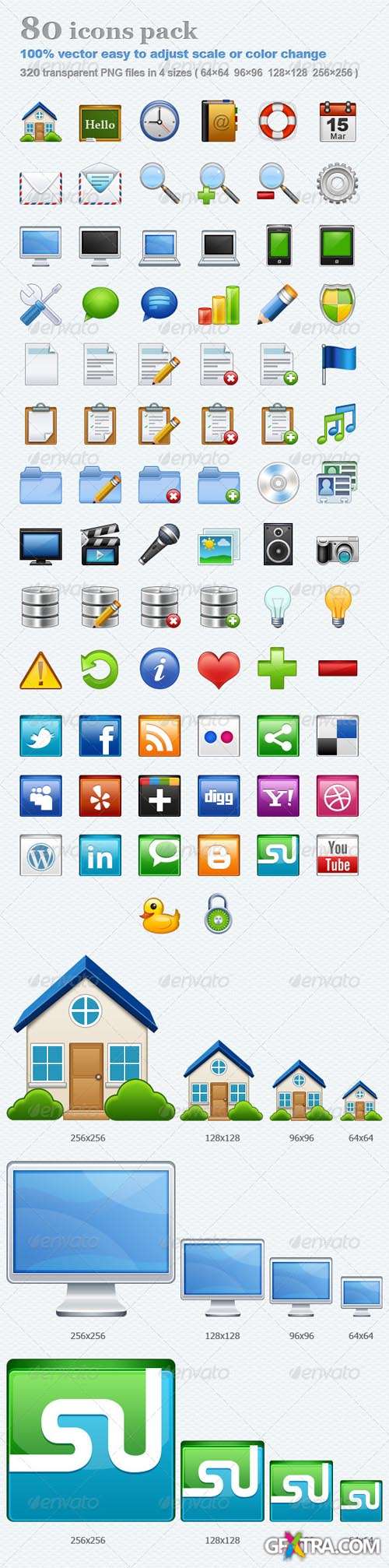 Graphicriver: 80 Icons Pack