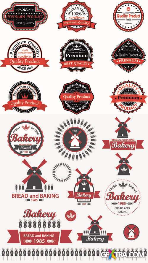 Labels Vector Collection #178