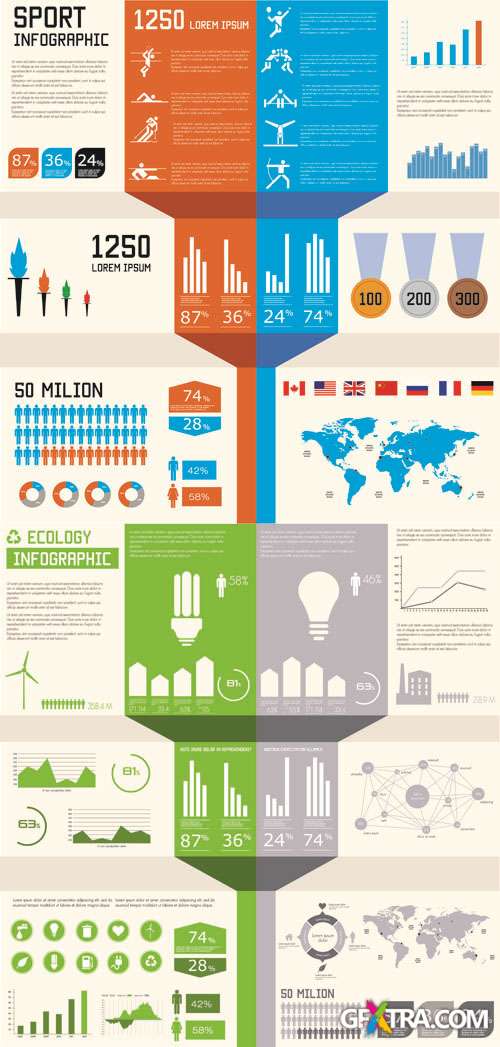 Infographics Vector Pack #241