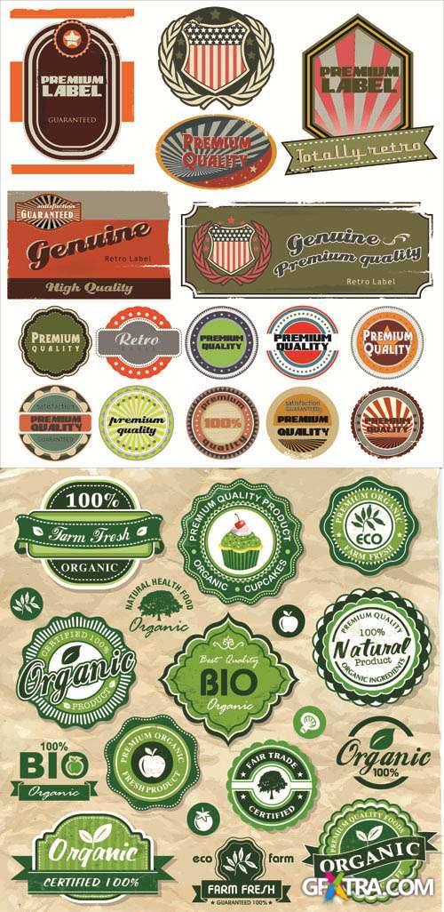 Labels Vector Collection #185