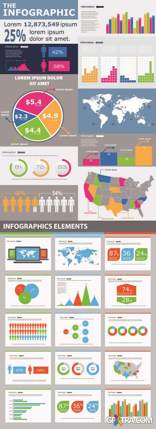 Infographics Vector Pack #244, 2xEPS