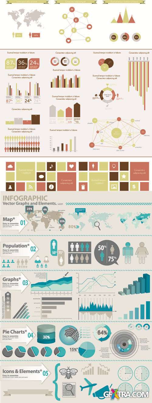 Infographics Vector Pack #243, 2xEPS