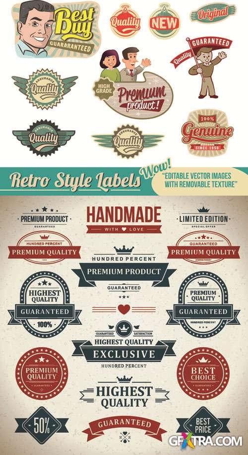 Labels Vector Collection #190