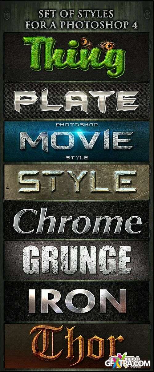Set of Styles for Photoshop IV