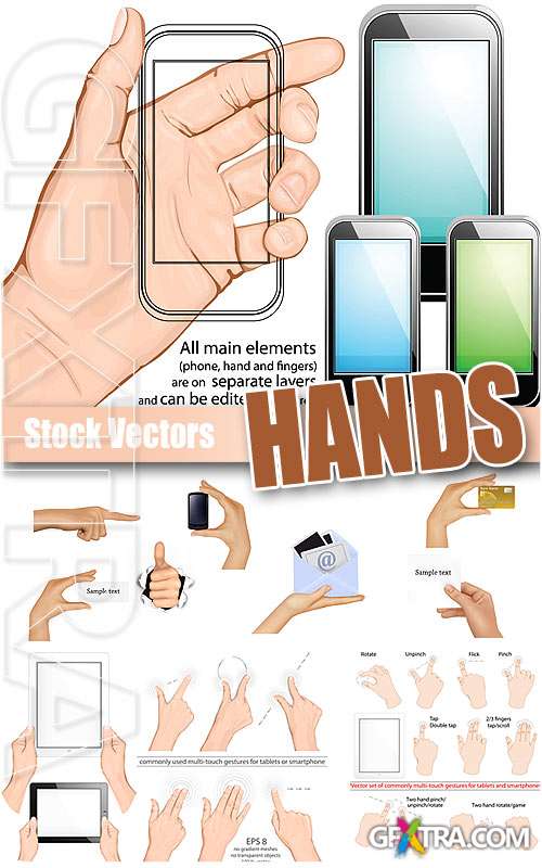 Hands 2 - Stock Vectors