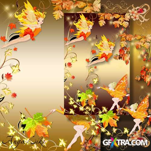 Children\'s Autumn Photoframe - Fairy Autumn