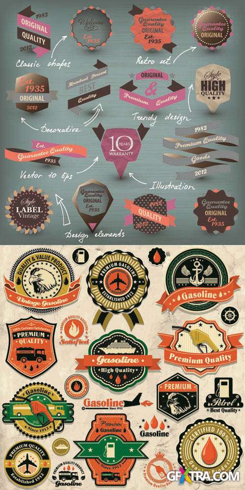 Labels Vector Collection #199