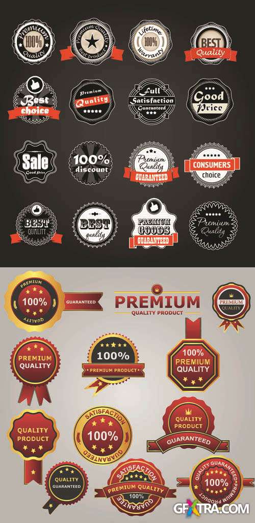 Labels Vector Collection #204