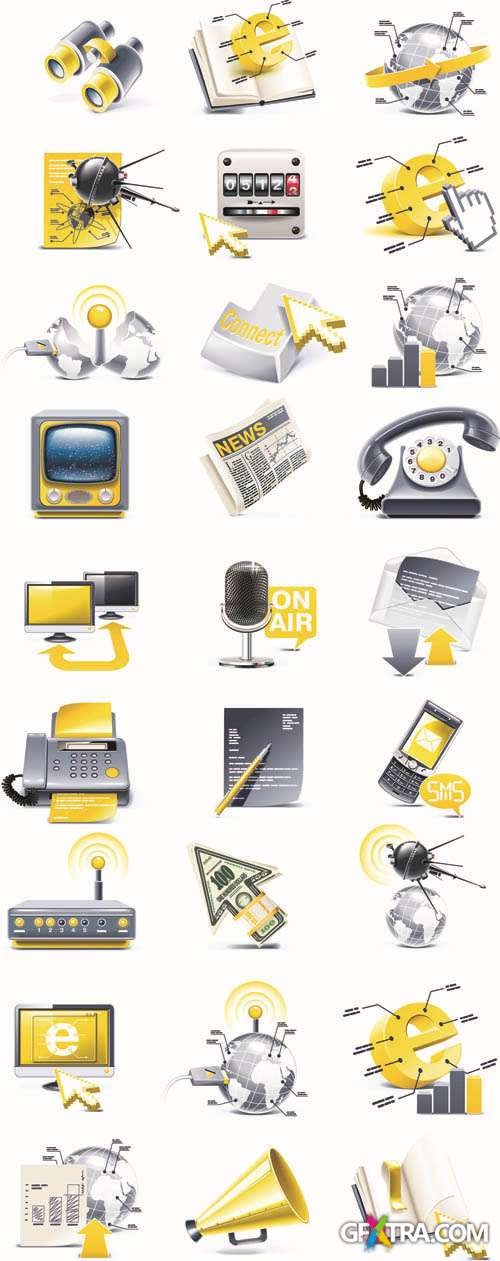 Means of Communications - 3D Web Vector Icons Collection #7