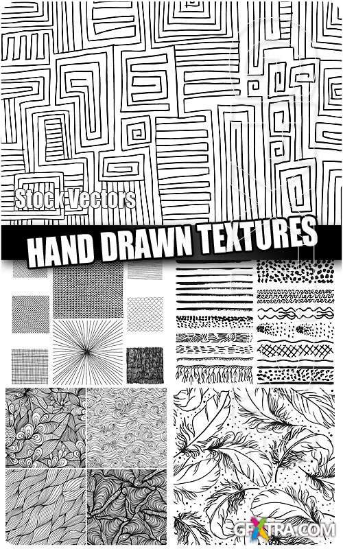 Hand drawn textures - Stock Vectors