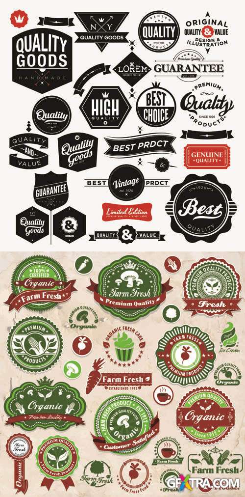 Labels Vector Collection #210