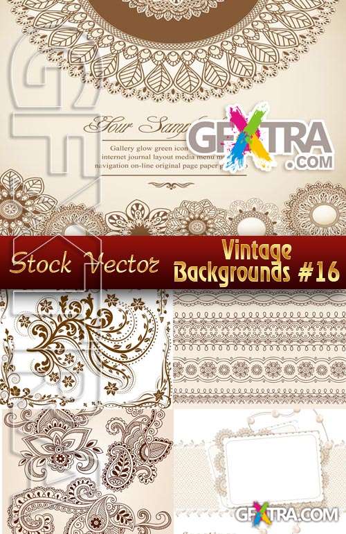 Vintage backgrounds #16 - Stock Vector