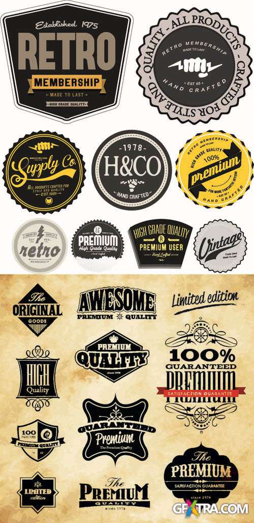 Labels Vector Collection #207
