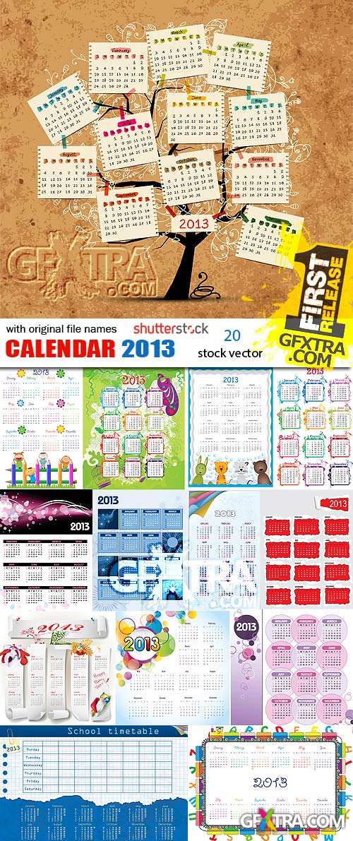 Calendar 2013 #2, 20xEPS