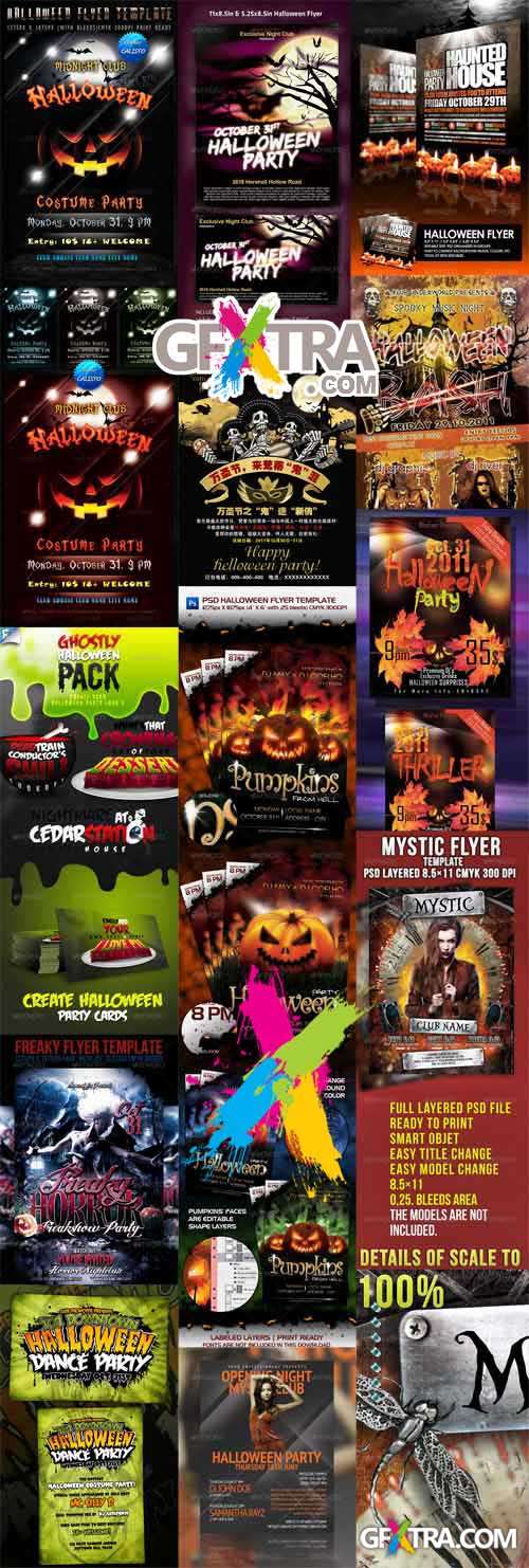 GraphicRiver - Horror Halloween Party Flyers Bundle