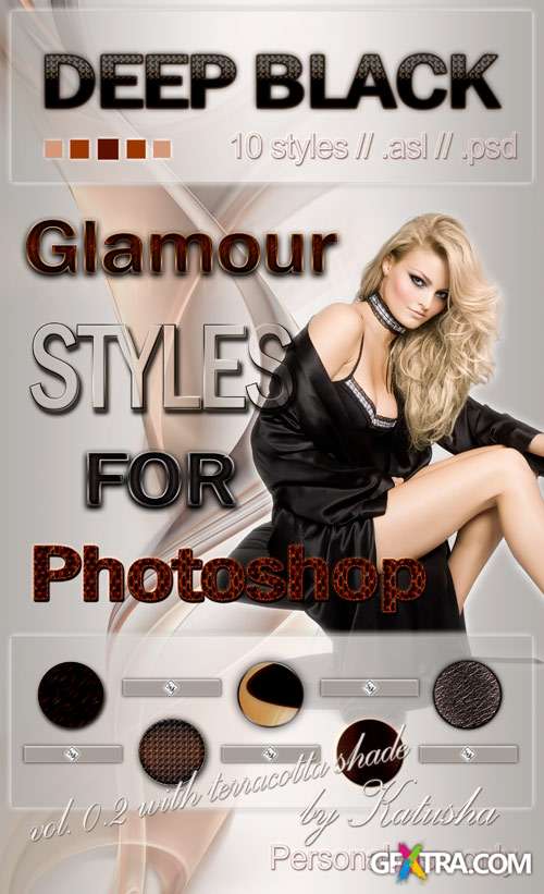 Glamour Styles for Photoshop - Deep Black
