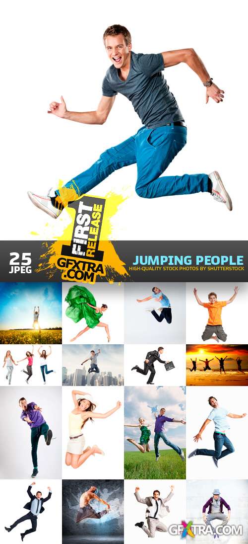 Jumping People 25xJPG