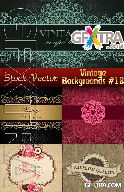 Vintage backgrounds #18 - Stock Vector