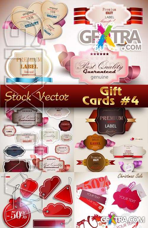 Gift cards #4 - Stock Vector