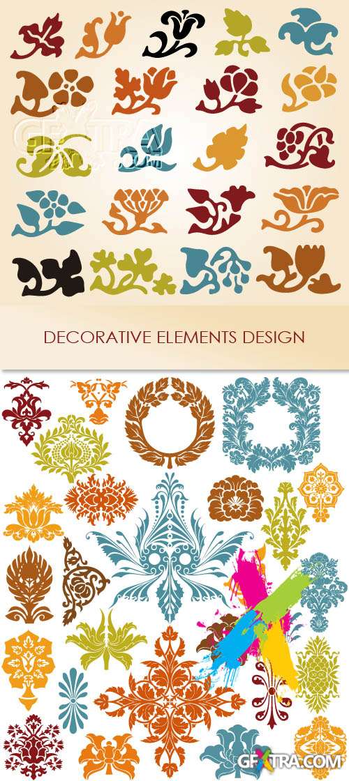 Decorative Elements Design 2xEPS