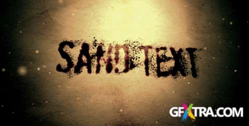 Sand text - After Effects Project (VideoHive)