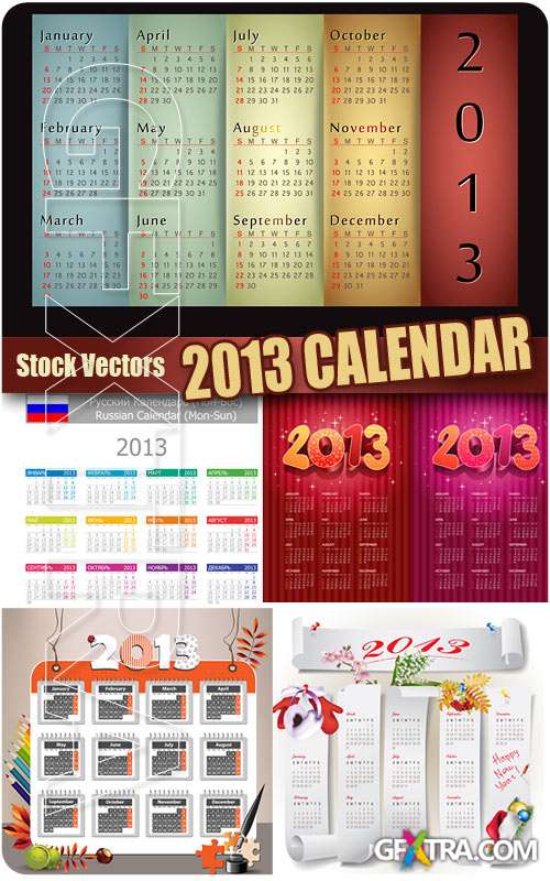 2013 Calendar - Stock Vectors