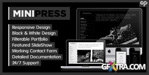 ThemeForest - MiniPress - Responsive One Page Template