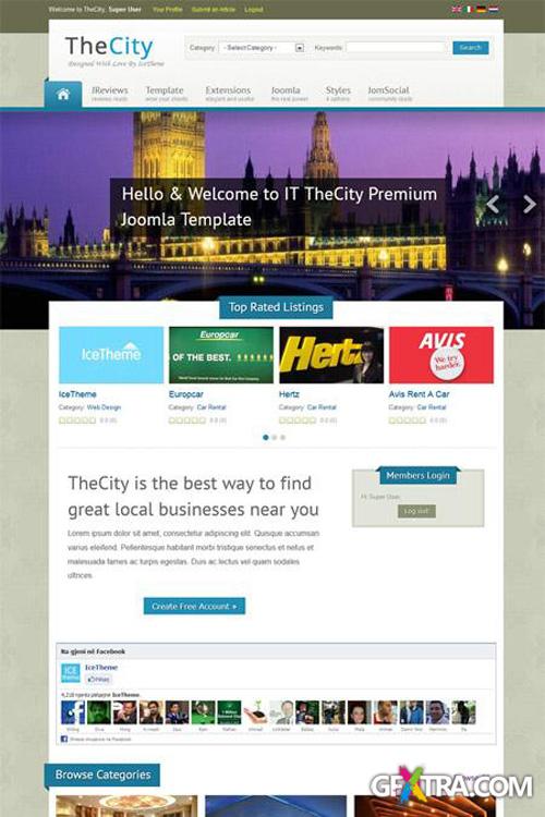 IceTheme - IT TheCity - Template For Joomla 2.5 - Retail