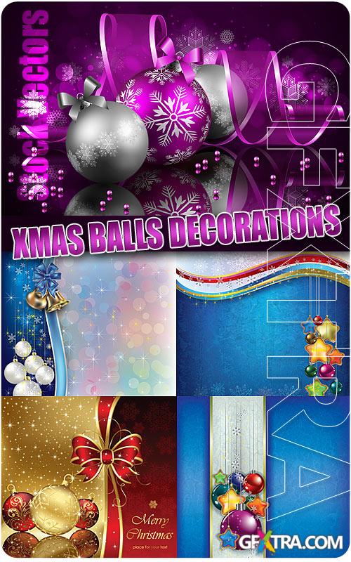Xmas balls decorations - Stock Vectors