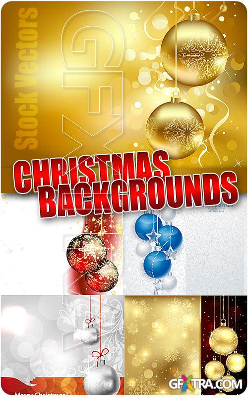 Christmas Balls on backgrounds - Stock Vectors