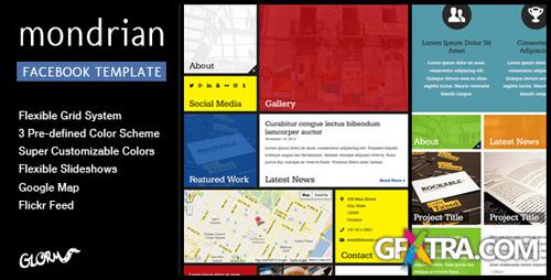 ThemeForest - Mondrian - HTML/CSS Facebook Template