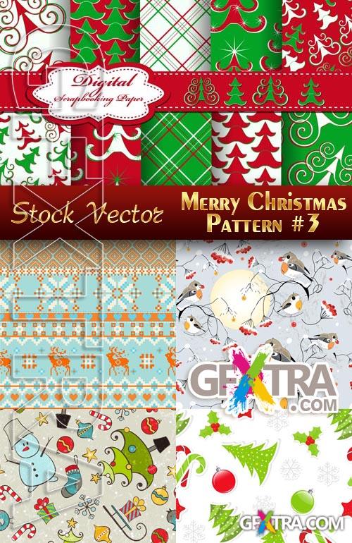 Christmas patterns #3 - Stock Vector