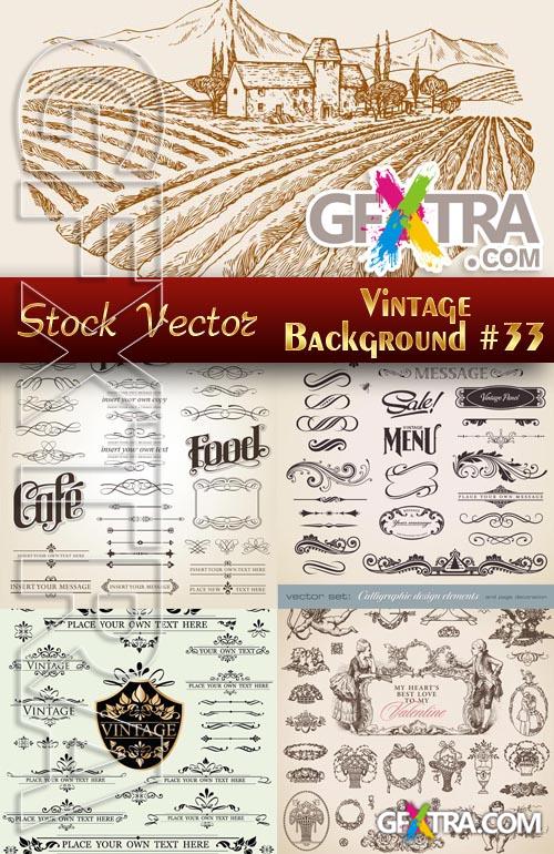 Vintage backgrounds #33 - Stock Vector