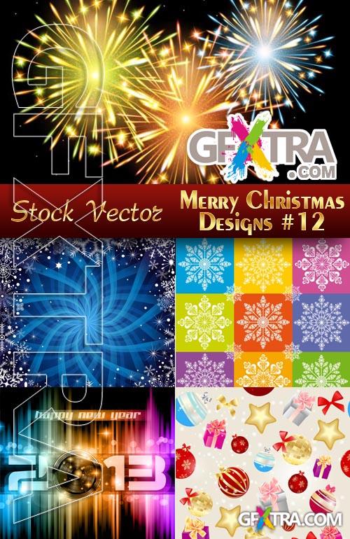 Merry Christmas Designs #12 - Stock Vector