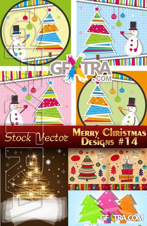 Merry Christmas Designs #14 - Stock Vector