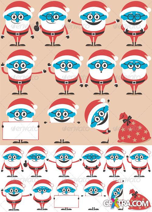 GraphicRiver - Santa Set 3099761
