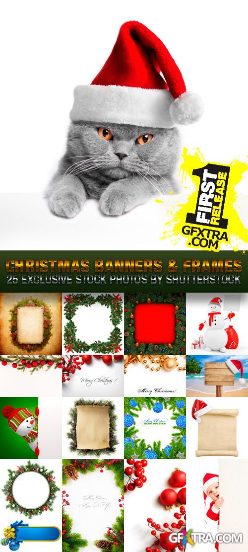 Christmas Banners & Frames 25xJPG
