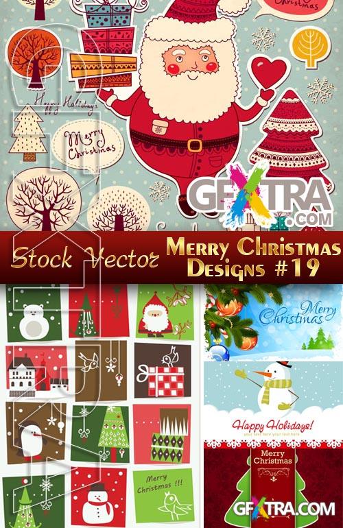 Merry Christmas Designs #19 - Stock Vector