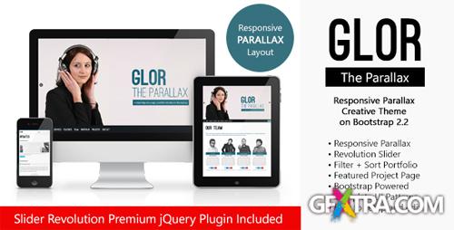 ThemeForest - GLOR - HTML5 Responsive Parallax on Bootstrap - RIP