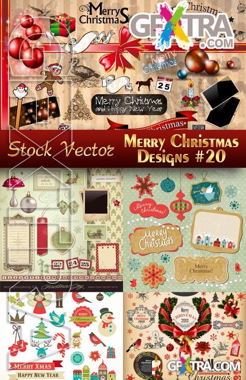 Merry Christmas Designs #20 - Stock Vector