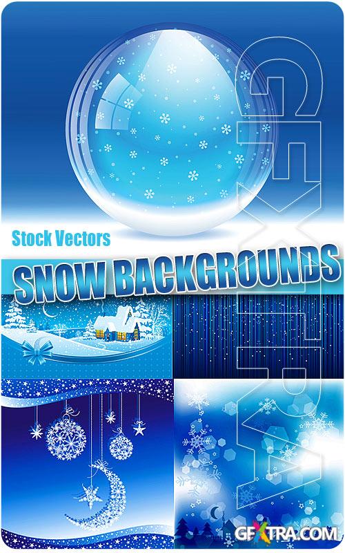 Snow backgrounds - Stock Vectors