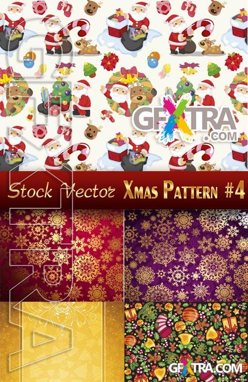 Christmas patterns #4 - Stock Vector