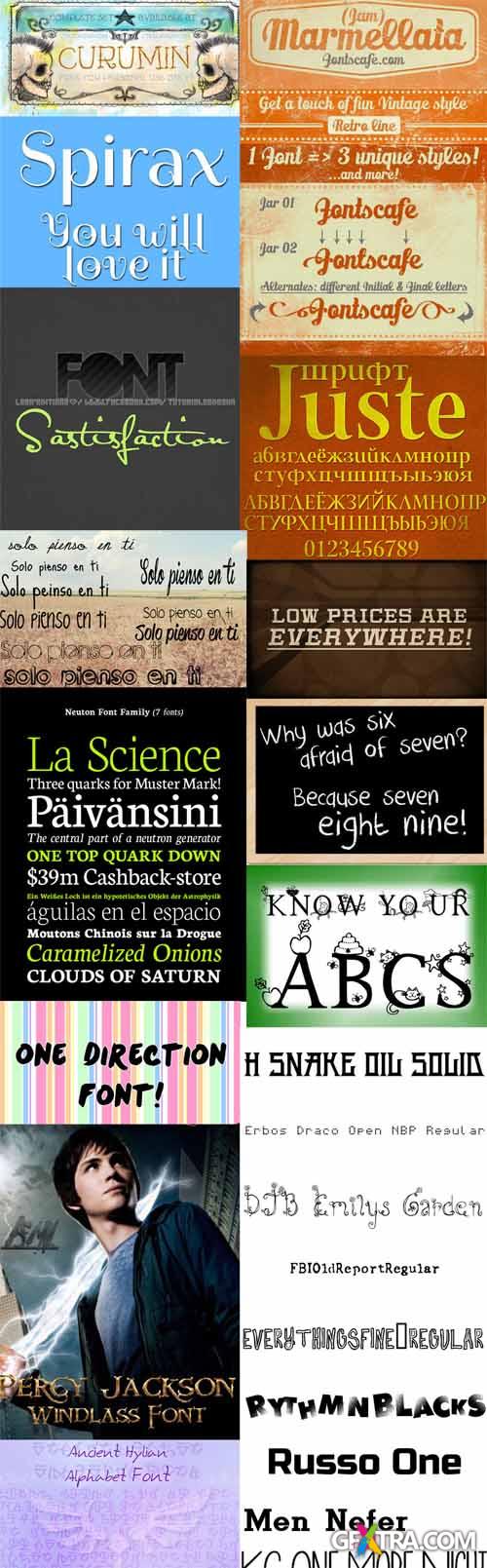 100 Fresh Fonts Collection 2013